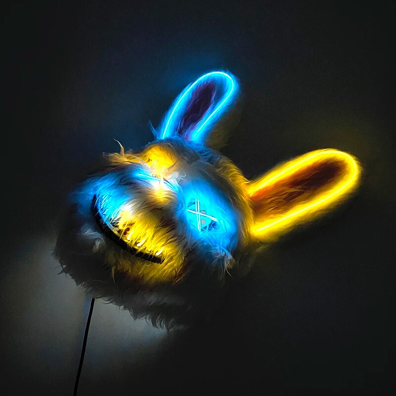 Neon Bunny Mask